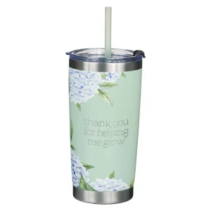 Mug Mint/Cream Hydrangea Helping Me Grow