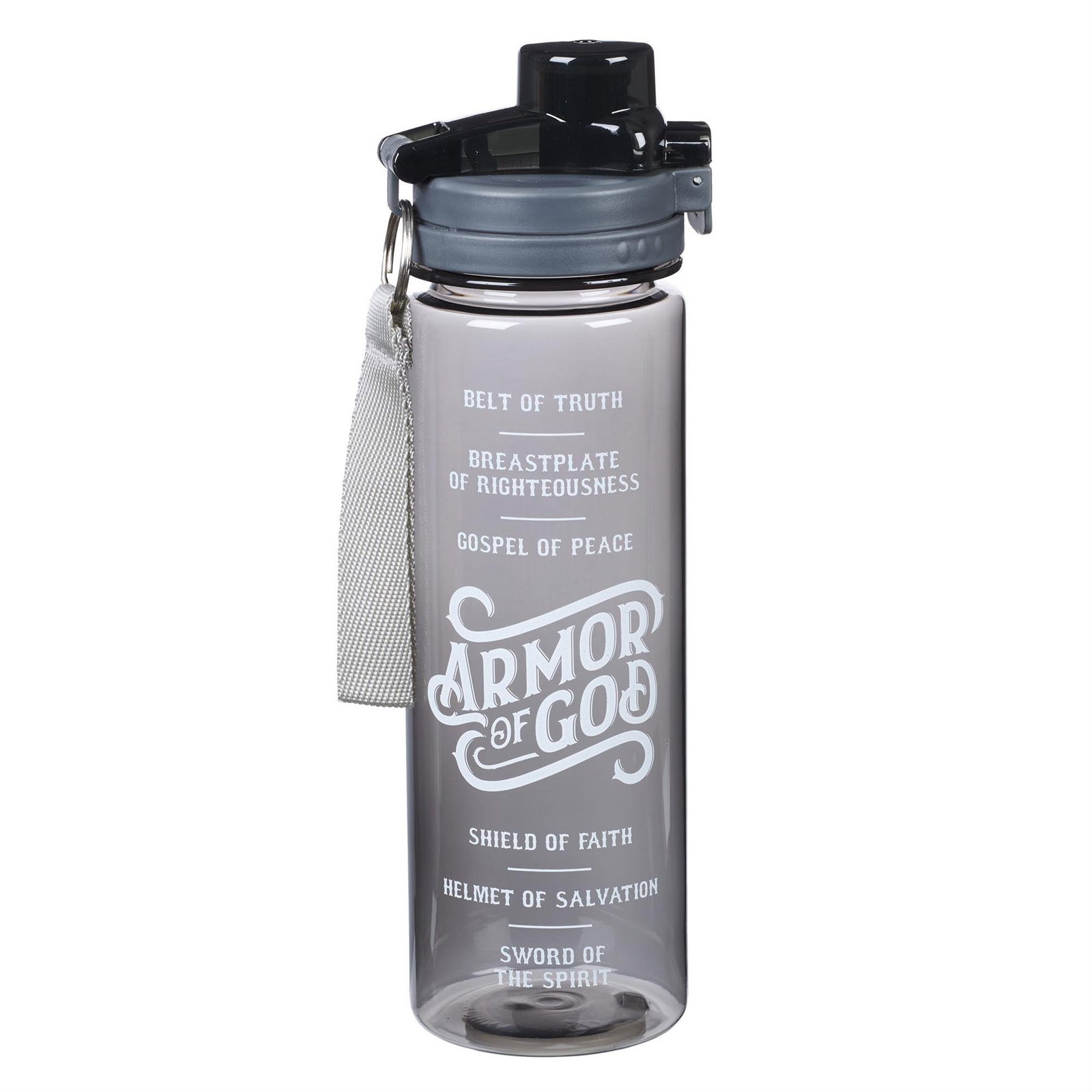 Water Bottle Plastic Black Armor Of God