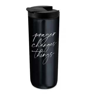 Tumbler Black 20oz. Prayer Changes Things