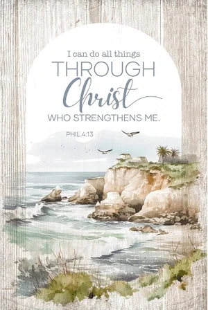 I Can Do All Things Through Christ Mini Plaque