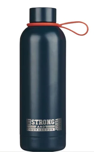 Water Bottle SS Stickers Navy Strong and Courageous Josh. 1:9