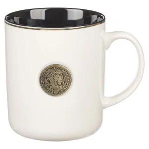 Mug Black w/Metal Lion Coin Josh. 1:9