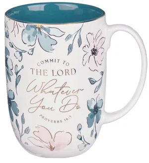 Mug Teal Commit to the Lord Prov. 16:3