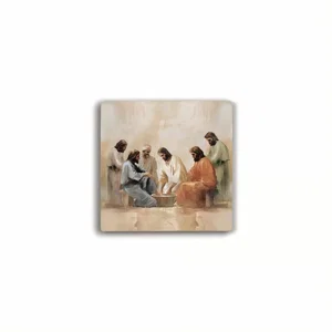 Faith Collection Coaster - Jesus Washing Feet