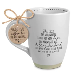 Mug She Faced The Mountain Before Her
