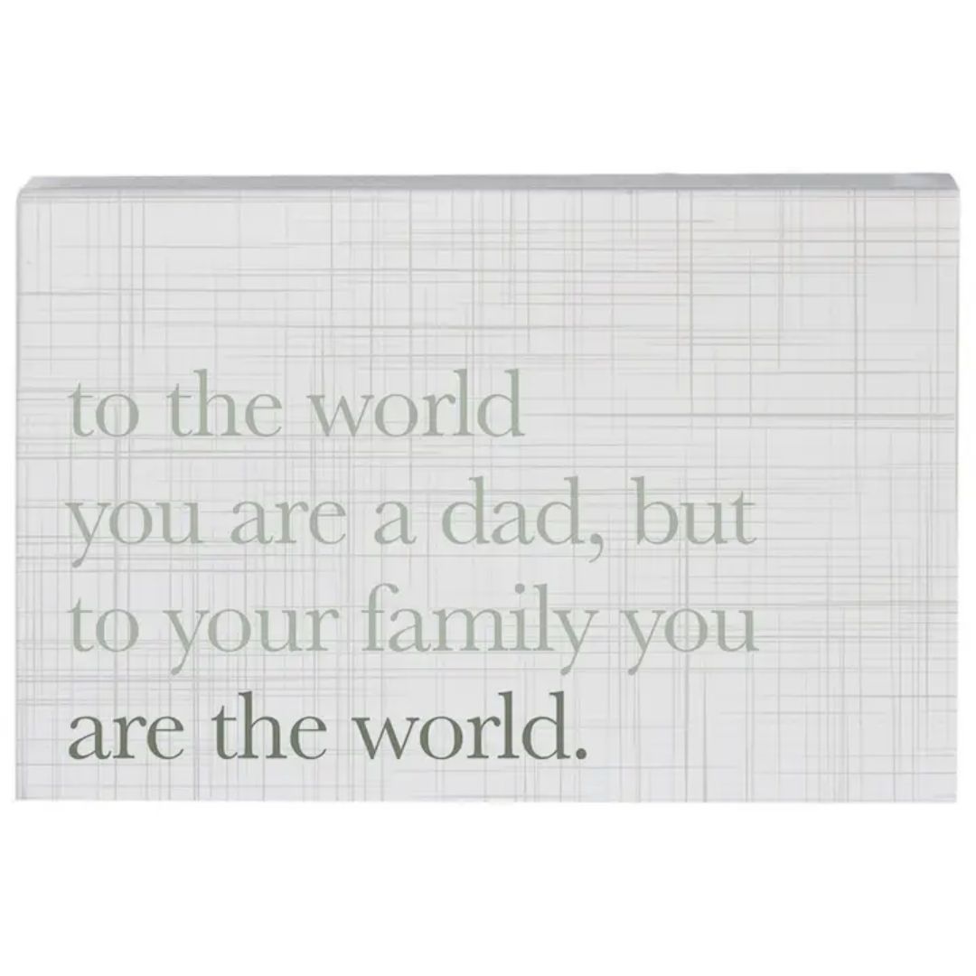 To the World Dad - Small Talk Rectangle