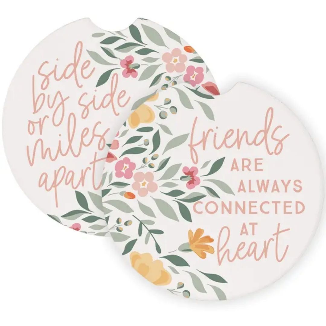 Side By Side Friends - Car Coasters