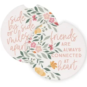 Side By Side Friends - Car Coasters