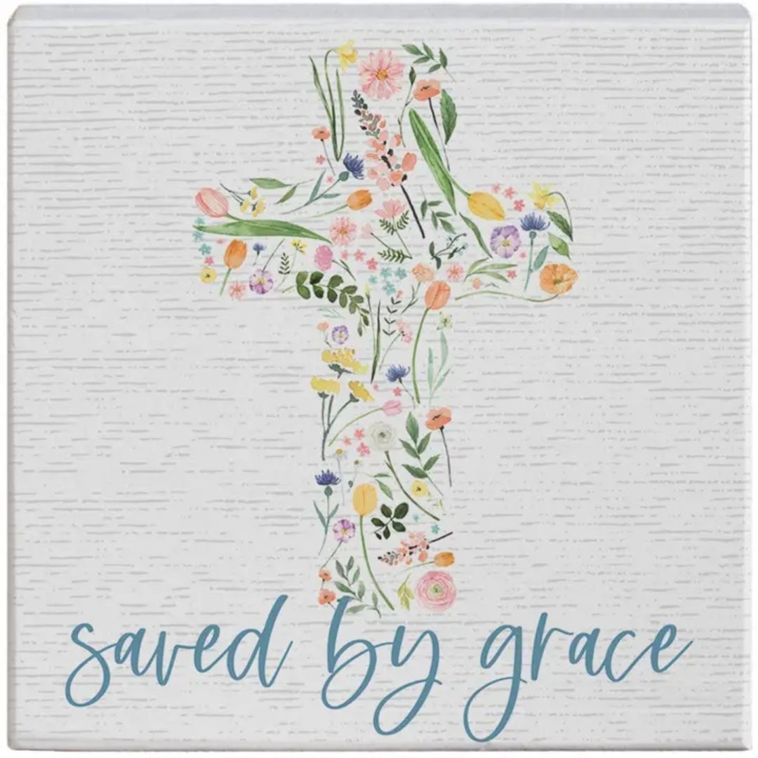 Saved By Grace Cross - Small Talk Square