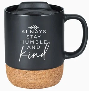 Always Stay Humble - Cork Mug With Lid