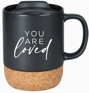 You Are Loved - Cork Bottom Mug With Lid