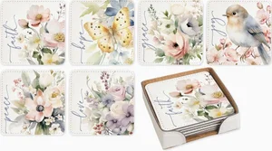 Soft Pastel Assorted - Coaster Set