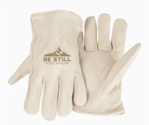 Be Still & Know-Gloves Wht Unlined