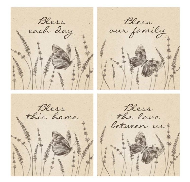 Image of Coaster 4′ Sq Bless Set