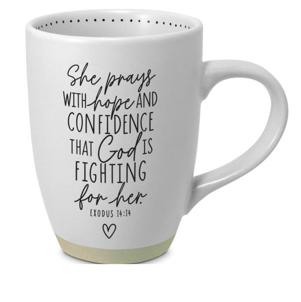 Coffeecup She Inspires She Prays