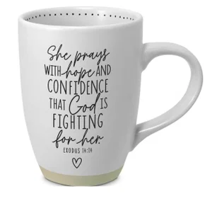Coffeecup She Inspires She Prays