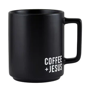 Matte Cafe Mug - Coffee + Jesus
