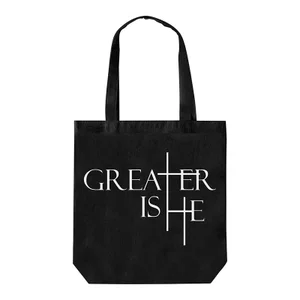 Canvas Tote Bag - Greater Is He