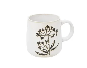 Mug Ceramic White Chervil