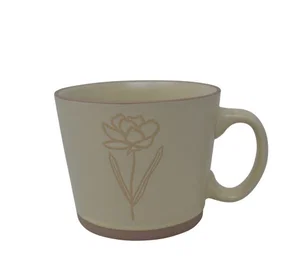 Mug Conical Flowers Cream 550 ML