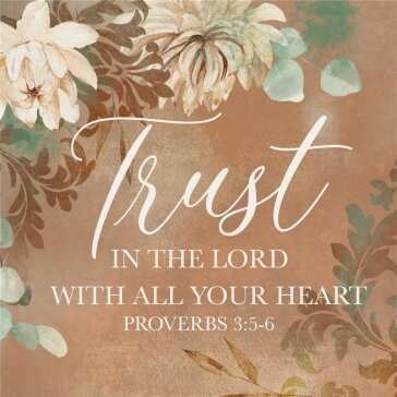 Coaster 4" Sq. Trust in The Lord