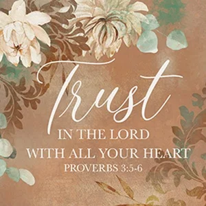 Coaster 4" Sq. Trust in The Lord