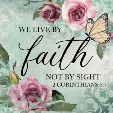 Coaster 4" Sq. Live by Faith