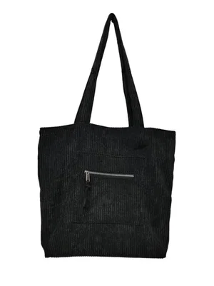 Midnight Corduroy Tote