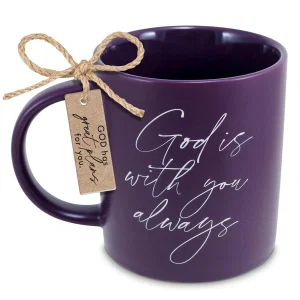Mug Purple God Is With You Always 18Oz