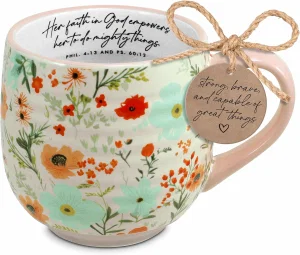 Mug Her Faith In God Empowers 18Oz