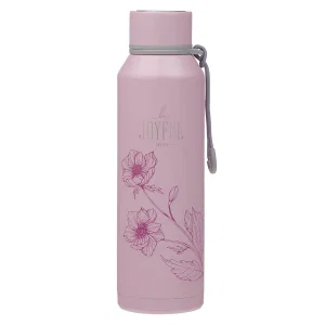 Water Bottle SS Dusty Mauve Be Joyful 1 Thess. 5:16