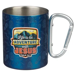 Mug SS Blue Adventure With Jesus Ps. 16:11