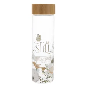 Water Bottle Glass Be Still Ps. 46:10