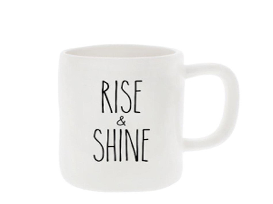 Farmhouse Modern Ceramic Mug- Rise & Shine
