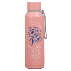 Water Bottle SS Pink Follow Jesus