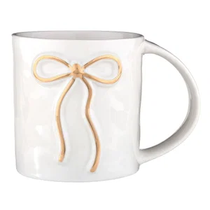 Wide Handle Bow Mug - Gold