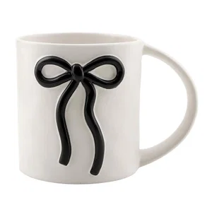 Wide Handle Bow Mug - Black