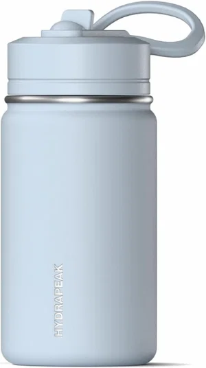Kids Insulated Water Bottle 14 oz Straw Lid - Ice Blue