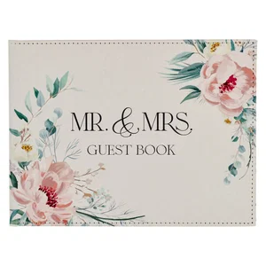 Mr. & Mrs. Floral Wedding Guest Book