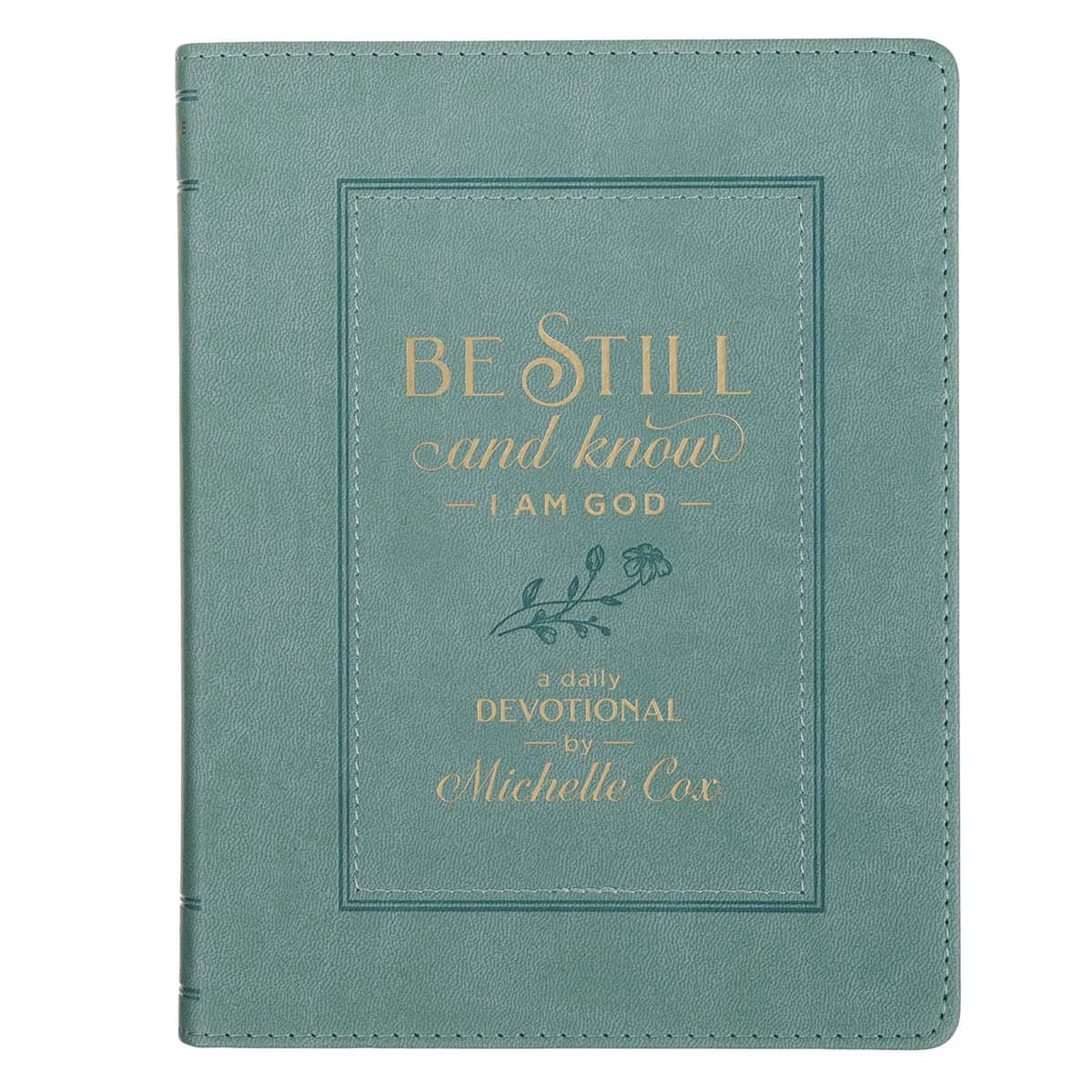 Devotional Be Still and Know Faux Leather Teal
