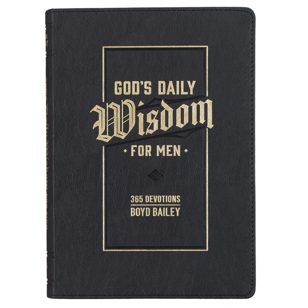 Devotional God's Daily Wisdom for Men Faux Leather