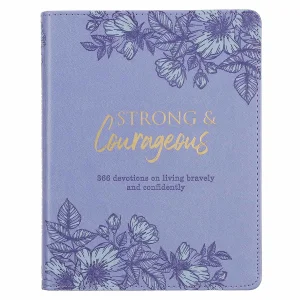Devotional Strong & Courageous Faux Leather