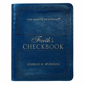 One-Minute Devotions Faith's Checkbook Faux Leather