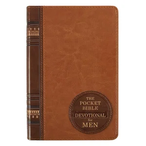 Pocket Bible Devotional for Men Faux Leather