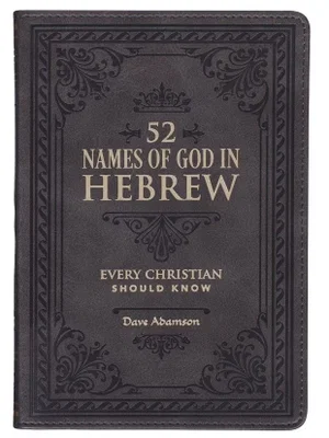 Gift Book 52 Hebrew Names of God Faux Leather