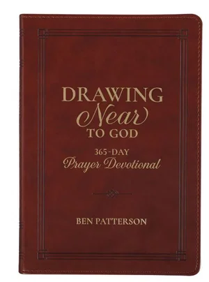 Devotional Drawing Near to God Brown Faux Leather