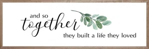Farmhouse Brown They Built a Life They Loved 12x36