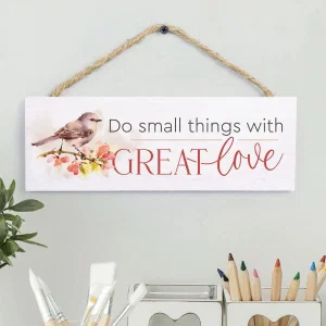 Do Small Things With Great Love String Sign 10" x 3.5"-