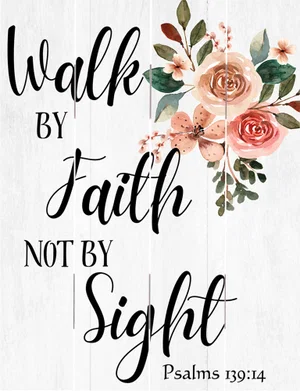 Pallet Art Walk By Faith 16x20