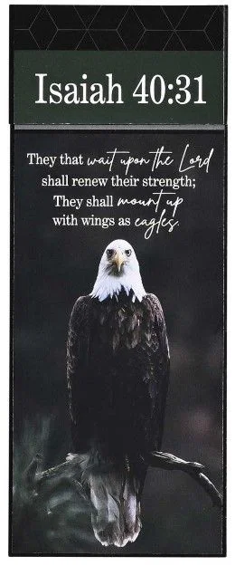 Stacked Wall Eagle Plaque- Isaiah 40:31